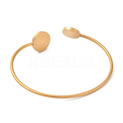 Ion Plating(IP) 304 Stainless Steel Bangle Makings X-STAS-R123-01G-1