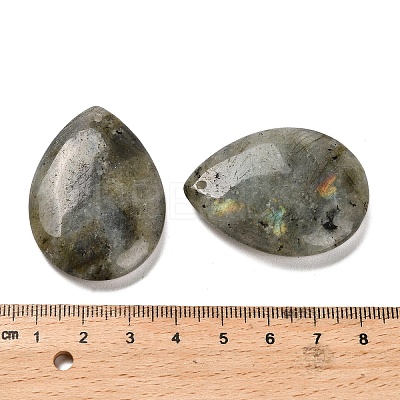 Natural Labradorite Pendants G-Z088-02K-1