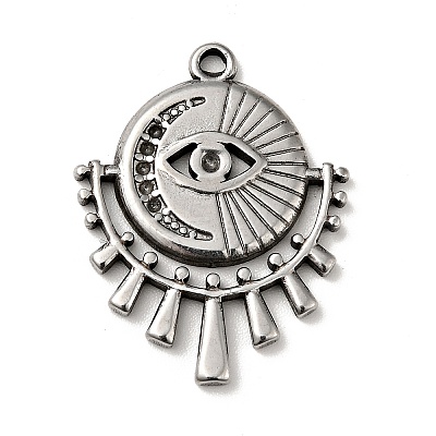 Non-Tarnish 304 Stainless Steel Pendant Rhinestone Settings STAS-G278-09P-1
