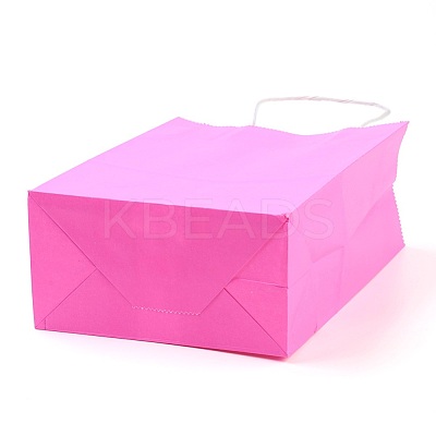Pure Color Kraft Paper Bags AJEW-G020-B-02-1