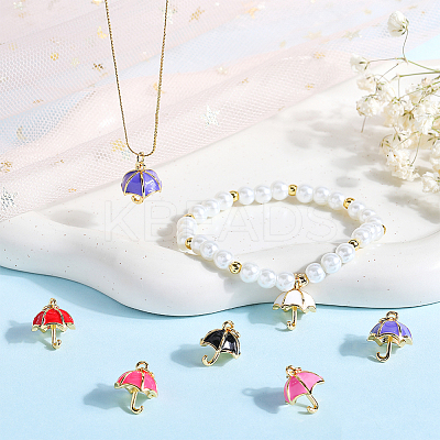 10Pcs Real 18K Gold Plated Brass Charms KK-BBC0014-86-1