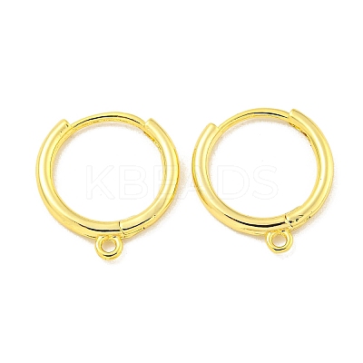 Brass Earring Findings EJEW-L211-012D-G-1