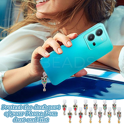 12Pcs 3 Styles 2 Colors Plastic Mobile Dustproof Plugs PALLOY-OC00041-1