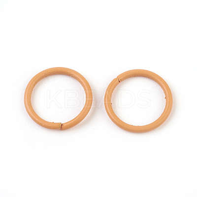 Spray Painted Iron Open Jump Rings IFIN-F149-B03-1
