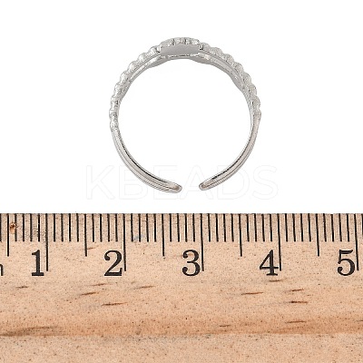 304 Stainless Steel Open Cuff Rings for Women RJEW-A079-07B-P-1