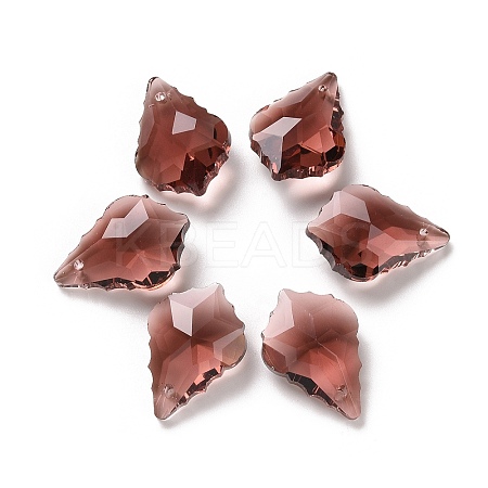 Faceted Glass Pendants GLAA-F068-C06-1