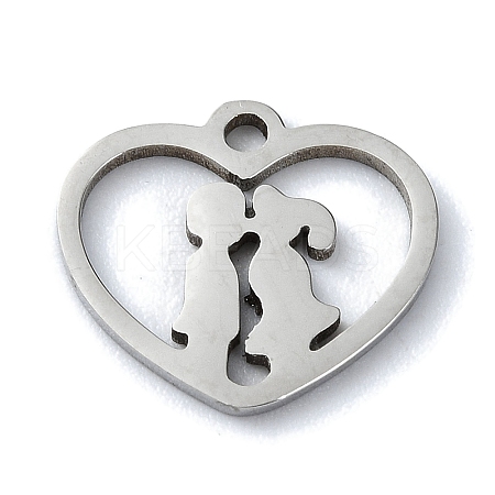 Non-Tarnish 304 Stainless Steel Charms STAS-C097-38C-P-1