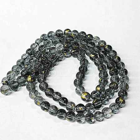 Baking Paint Glass Beads Strands DGLA-YW0002-01A-01-1