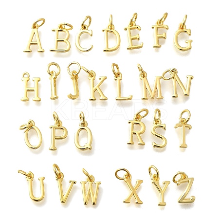 26Pcs Brass Charms KK-R218-08G-1