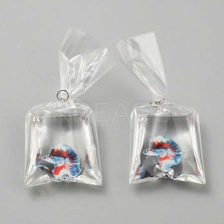 Transparent Resin Big Pendants LS-RESI-TAC0024-01A-1