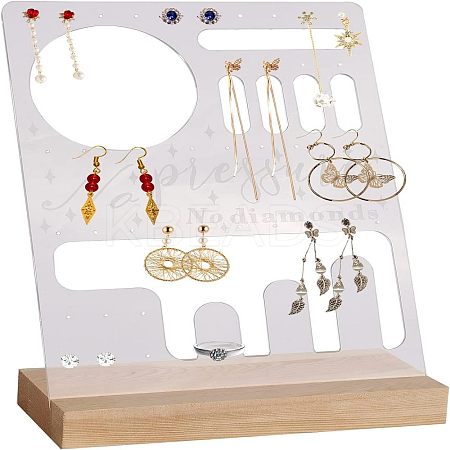Transparent Acrylic Jewelry Display Stangs EDIS-WH0034-01-1