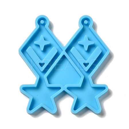 DIY Rhombus with Star Pendant Silicone Molds LS-DIY-I099-06-1