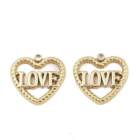 304 Stainless Steel Pendants STAS-P415-08G-1