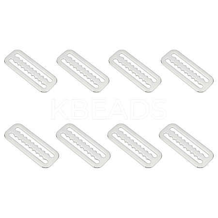 Unicraftale 8Pcs Belt 316 Stainless Steel Slide Buckles STAS-UN0051-32-1