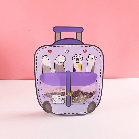 Schoolbag Shaped Plastic Resealable Packaging Bags PW-WG7B024-02-1