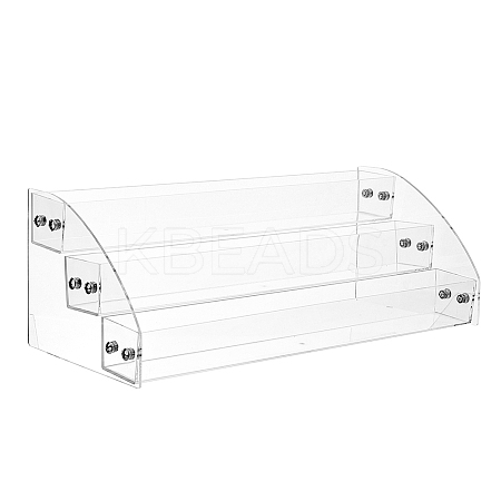 3-Tier Transparent Acrylic Nail Polish Organizer ODIS-WH0061-18A-1-1