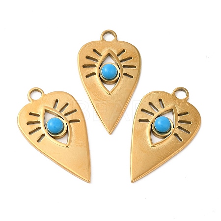 Ion Plating(IP) 304 Stainless Steel Pendants STAS-R122-06G-1