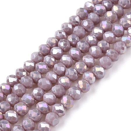 Electroplate Glass Beads Strands LS-EGLA-A044-P3mm-B13-1