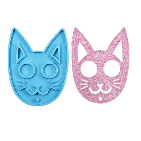 Cat Shape Food Grade DIY Silicone Pendant Molds SIL-CJC0001-03-1