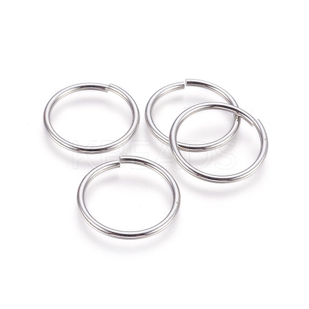 Tarnish Resistant 304 Stainless Steel Saw Cut Open Jump Rings STAS-P212-25P-01-1