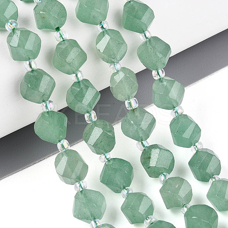 Natural Green Aventurine Beads Strands G-T144-24A-01-1