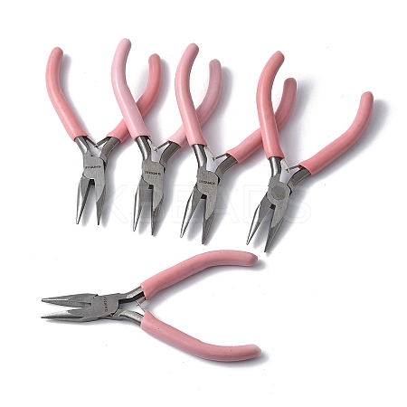 (Defective Closeout Sale: Yellowing) 45# Carbon Steel Jewelry Pliers PT-XCP0001-15-1