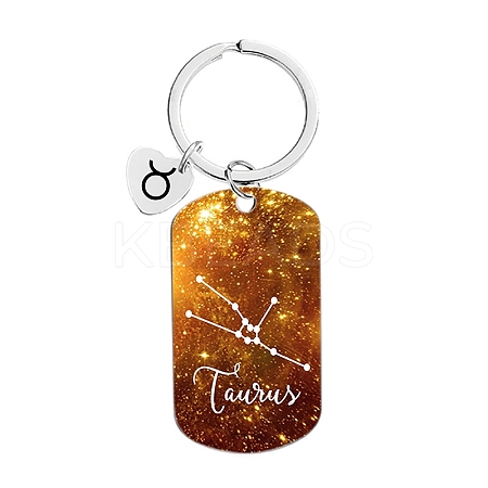 Twelve Constellations Metal Keychains PW-WG18493-08-1