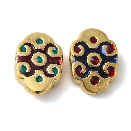 Rack Plating Brass Beads KK-P276-27G-01-1