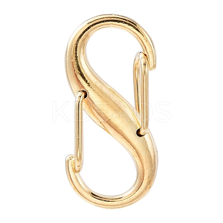 Alloy Double S Snap Hook Spring Keychain Clasps FIND-YW0004-08G-1