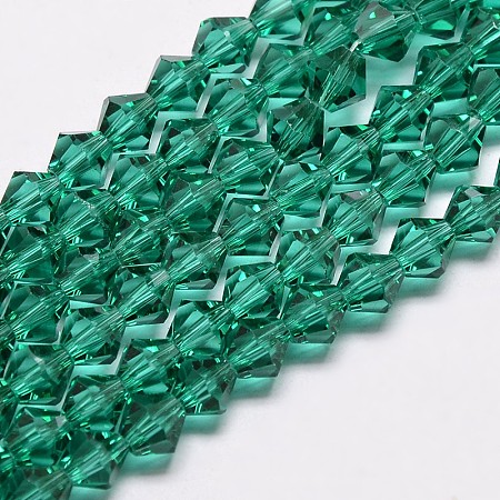 Imitate Austrian Crystal Bicone Glass Beads Strands X1-GLAA-F029-4x4mm-10-1