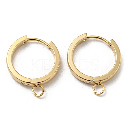 201 Stainless Steel Huggie Hoop Earrings Findings STAS-A167-01O-G-1