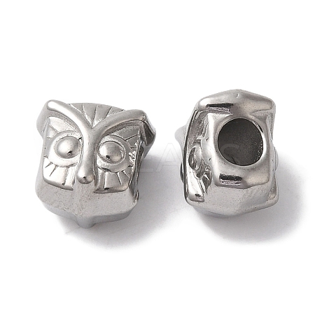 Non-Tarnish 304 Stainless Steel European Beads STAS-I305-197P-1