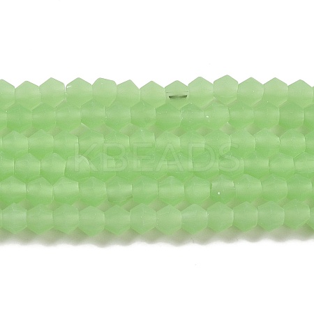 Imitation Jade Frosted Glass Bead Strands LS-EGLA-A039-J4mm-MD01-1