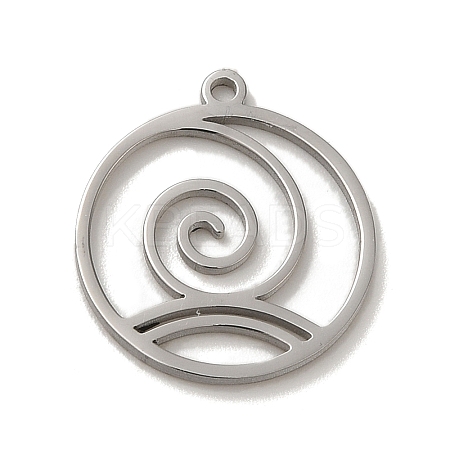 Non-Tarnish 304 Stainless Steel Pendants STAS-O005-18P-1
