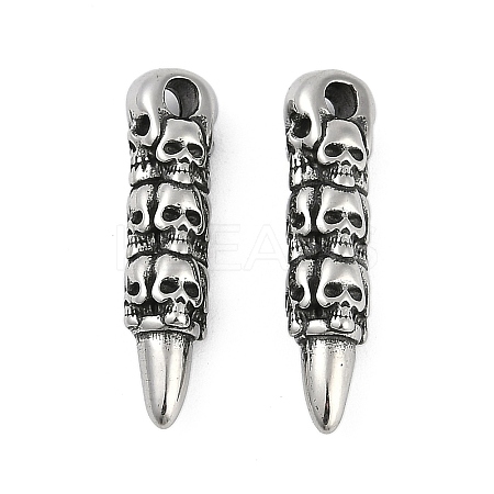 316 Surgical Stainless Steel Pendants STAS-G349-04A-AS-1