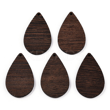 Natural Wenge Wood Pendants WOOD-T023-28B-01-1