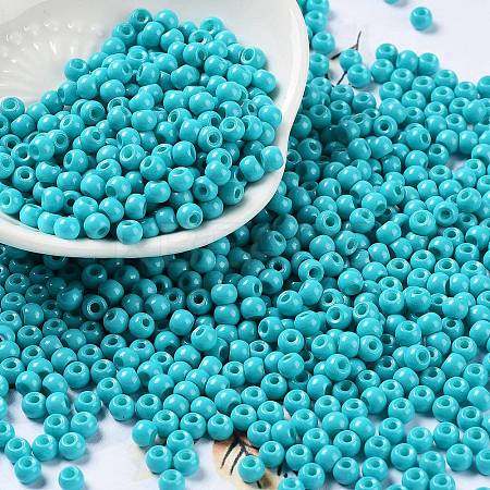 Baking Paint Glass Seed Beads SEED-H002-I-A507-1