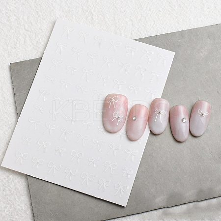 Bowknot Self Adhesive Nail Art Stickers PW-WG8AD37-01-1