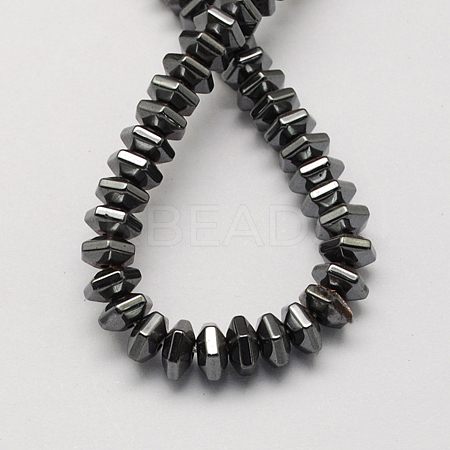 Non-magnetic Synthetic Hematite Beads Strands G-Q906-5mm-1