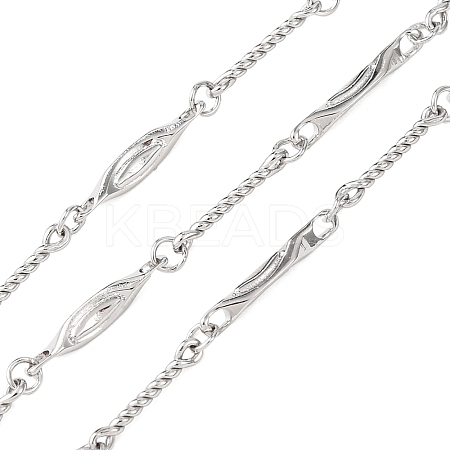 304 Stainless Steel Horse Eye Link Chains CHS-H117-04P-1