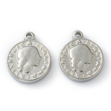 Non-Tarnish 304 Stainless Steel charms STAS-O145-15P-1