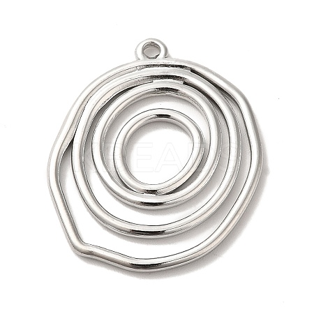 Non-Tarnish 304 Stainless Steel Pendants STAS-M312-02P-1