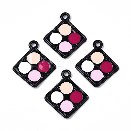 Rack Plating Alloy Colorful Enamel Spray Painted Pendants LS-ENAM-T011-125-1