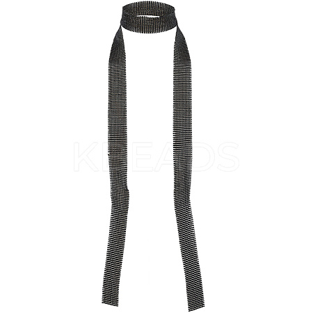 Alloy Paillette Chain NecklacesA NJEW-WH20002-06EB-1