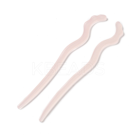 Opaque Acrylic Hair Sticks OHAR-C011-03F-1