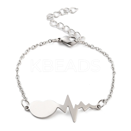 Non-Tarnish Stainless Steel Cable Chain Link Bracelets for Women Men LS-STAS-Z061-01P-02-1