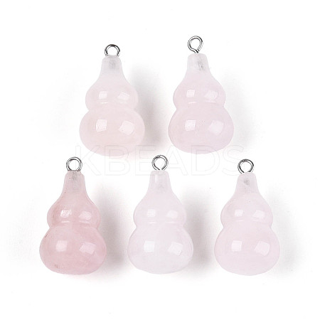 Natural Rose Quartz Pendants G-T144-73I-1