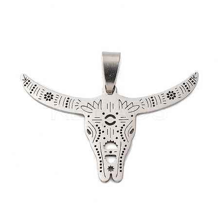 201 Stainless Steel Pendants STAS-V013-12P-1