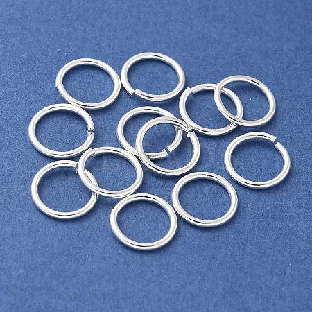 Brass Open Jump Rings KK-M165-9mm-01S-RS-1