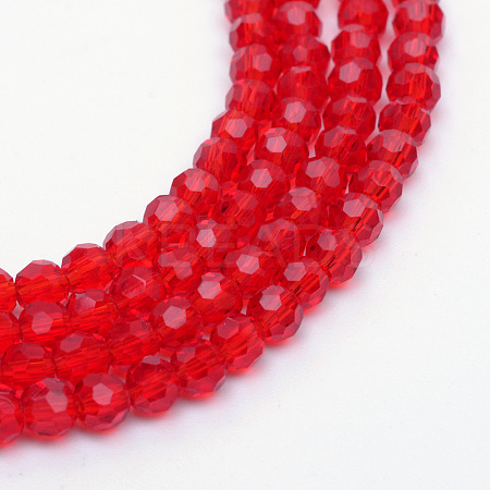 Transparent Glass Bead Strands LS-GLAA-R166-3mm-01D-1